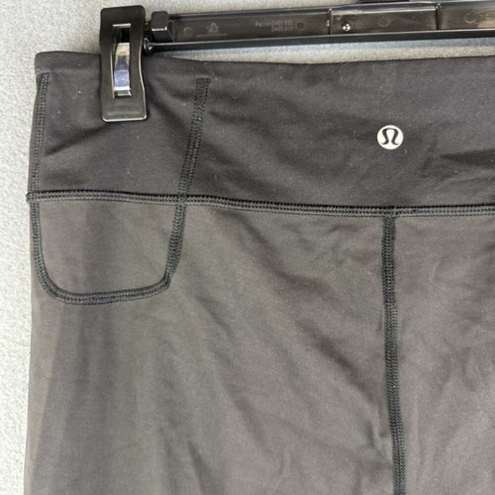 Lululemon Leggings Womens Size 10 Pants Breathe Easy Crop Black Yoga Running Gym